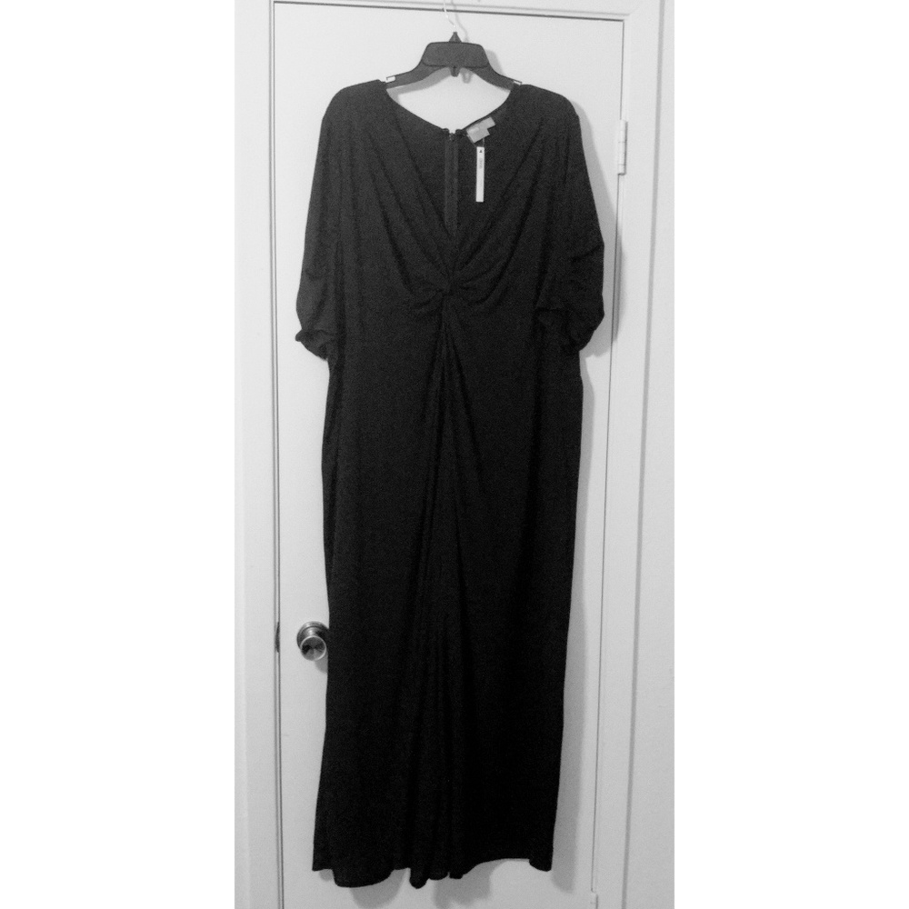 Asos V Neck Wide Leg Gathered Jumpsuit